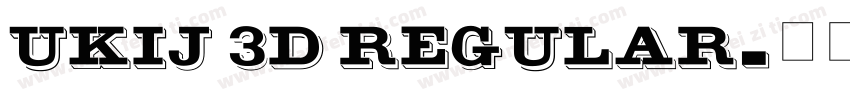 UKIJ 3D Regular字体转换